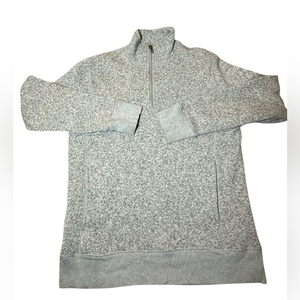 Men’s J.Crew New York The Life Men’s 1/4 Zip Grey Fleece Size Medium